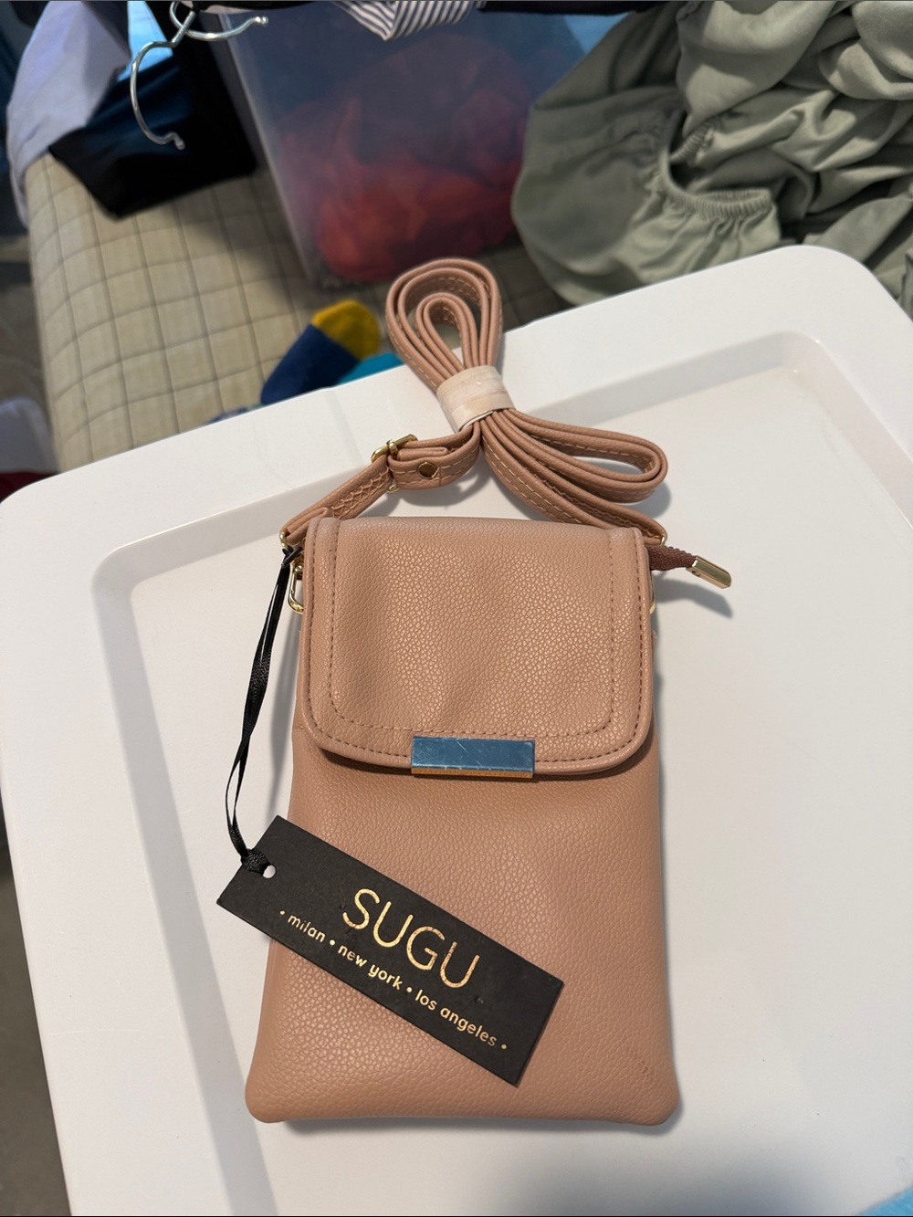 Blush Pink Crossbody Phone Bag
